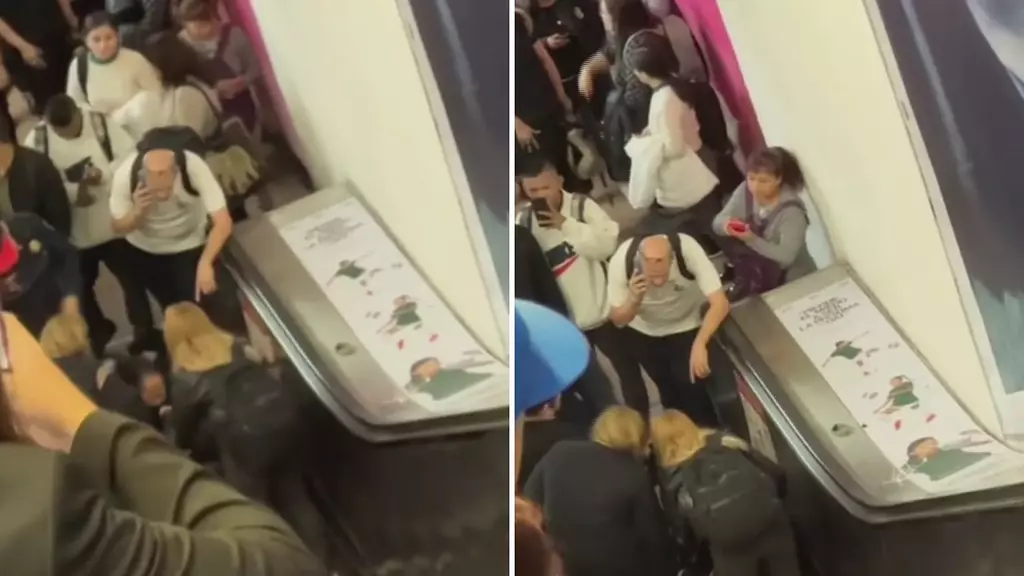 Falla Mecánica en Escalera del Metro Polanco