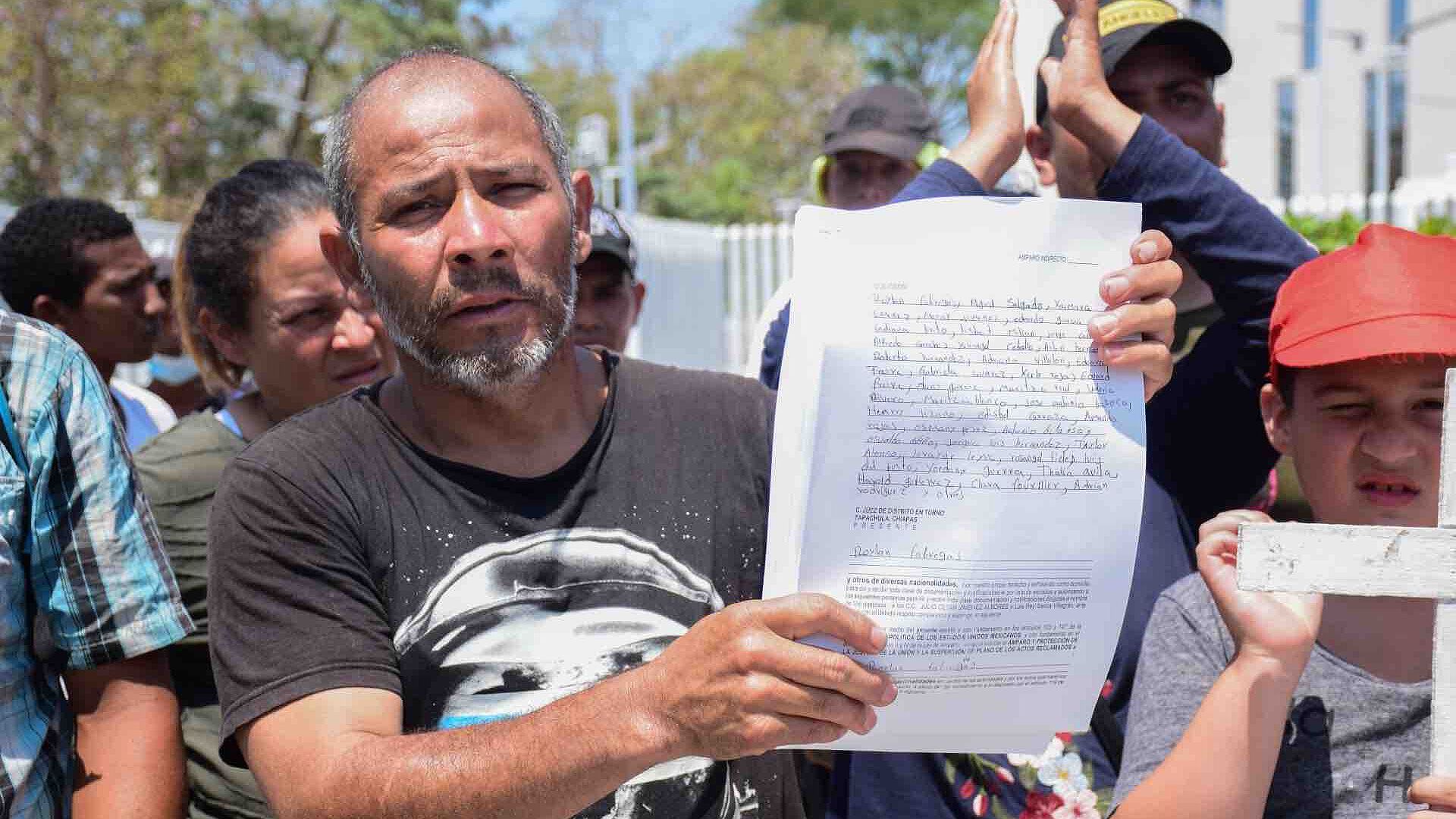 Salen Miles de Migrantes en una Nueva Caravana de Tapachula, Chiapas