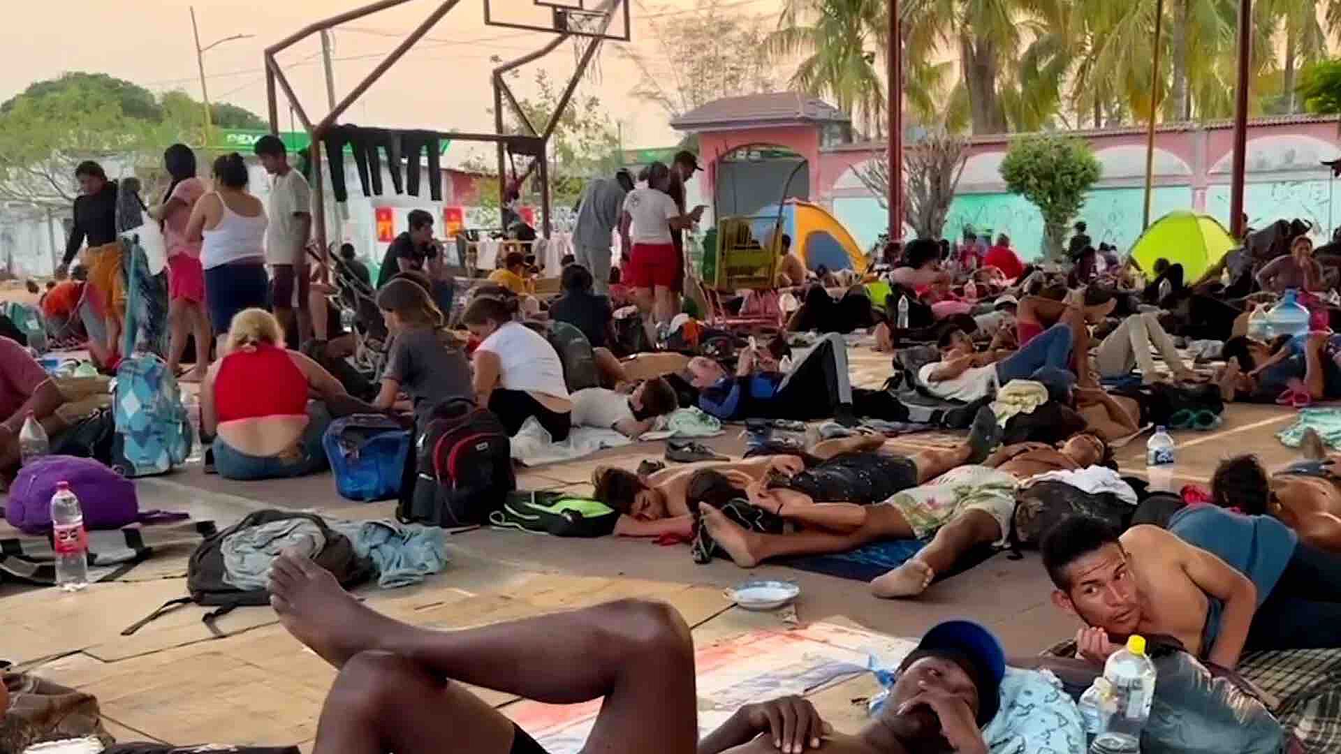 Foto: Viacrucis Migratorio Hace Parada en Mapastepec; Se Dirigen a Pijijiapan, Chiapas