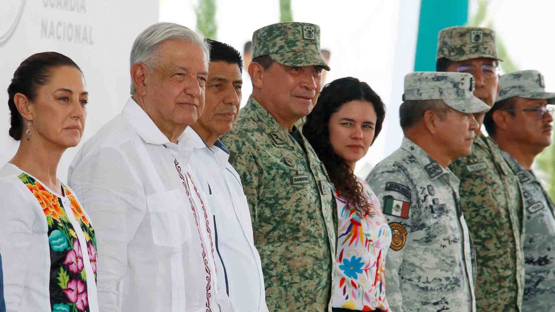 Foto: AMLO y Claudia Sheinbaum Inauguran Cuartel de la Guardia Nacional en Oaxaca