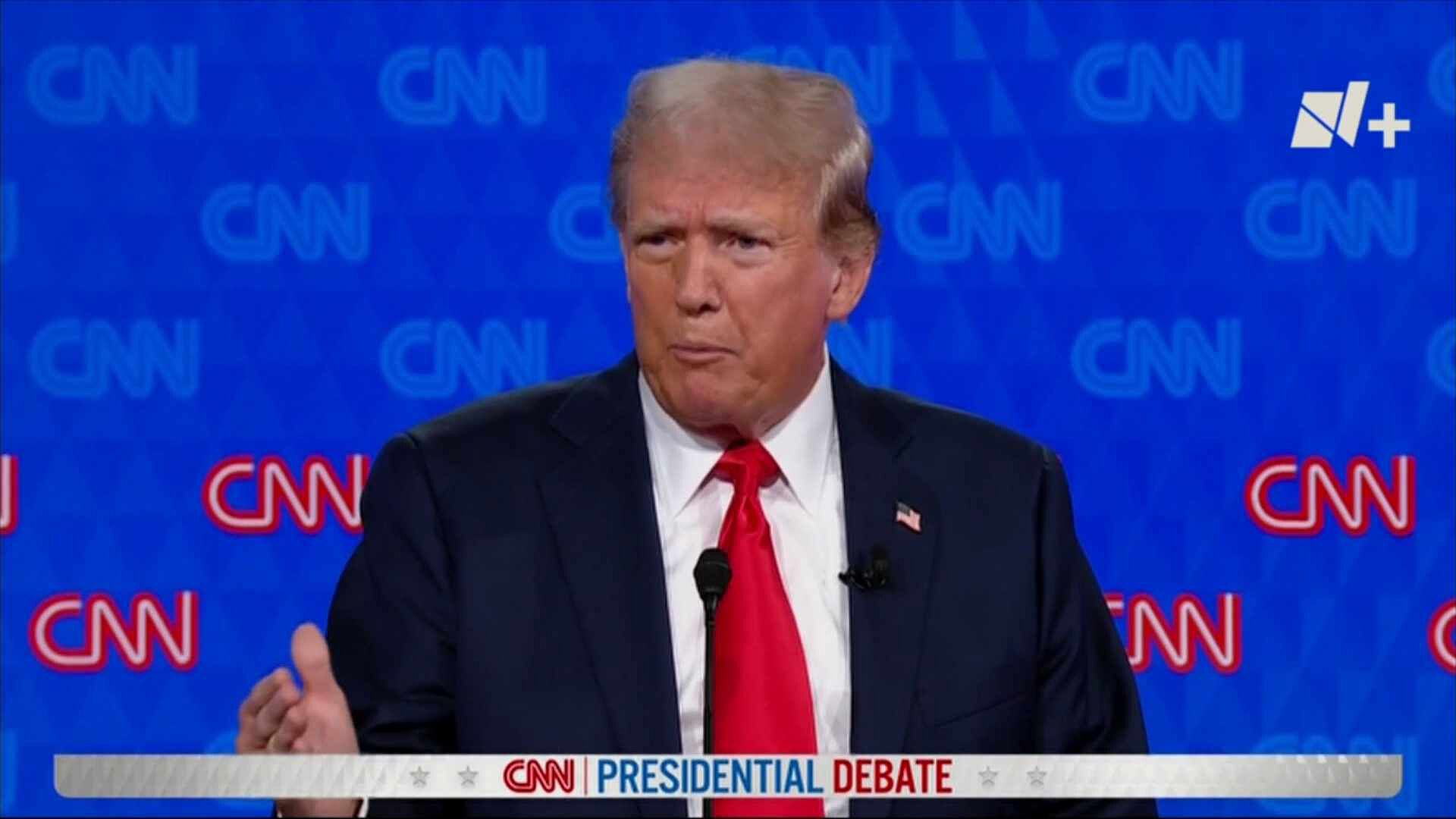 FOTO: Donald Trump en Primer Debate Presidencial 2024